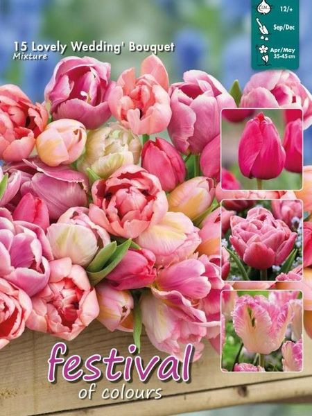 Hovedbilde Tulipan big pack Lovely Wedding Bouquet Mix 15 ...